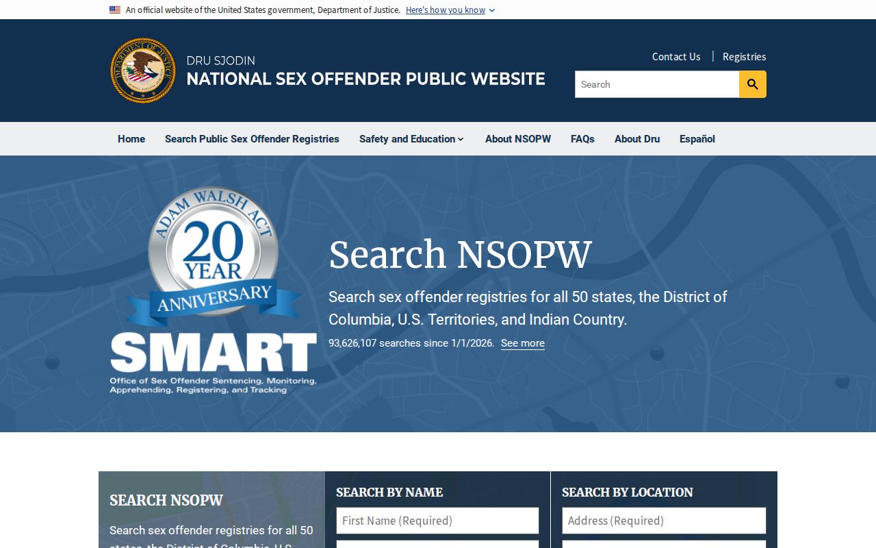 National cross-state search for Haywood County sex offender records