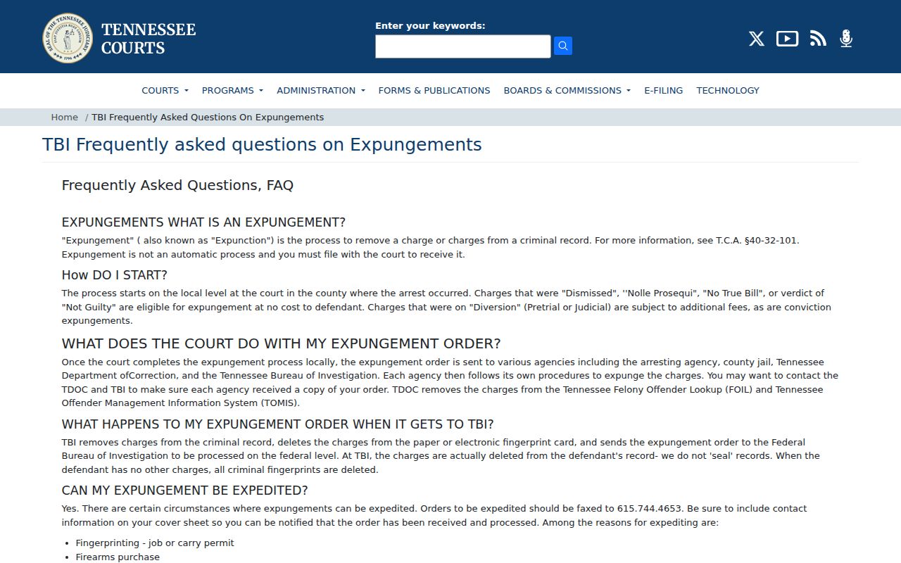 Haywood County criminal court case expungement eligibility information