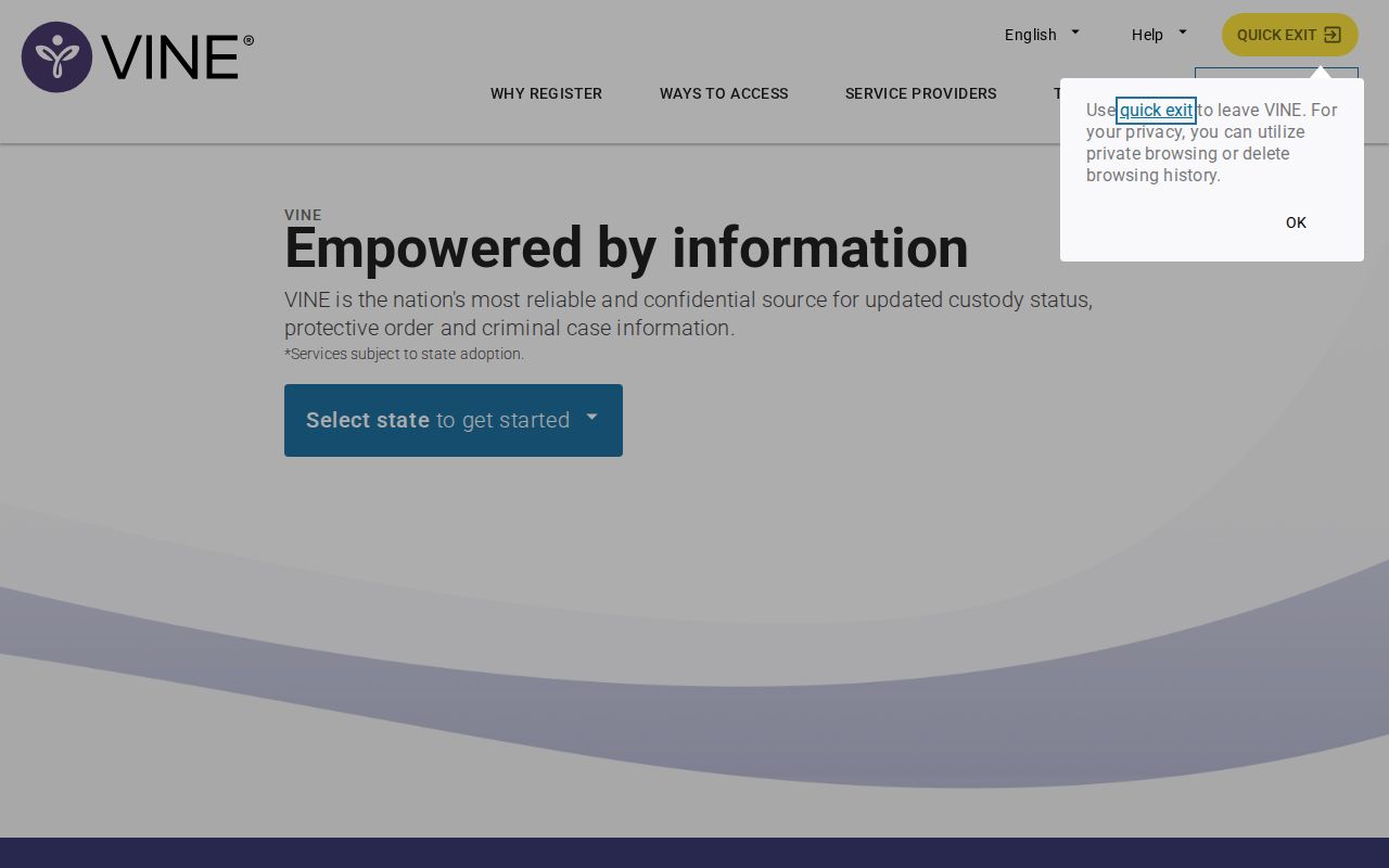 Haywood County arrest lookup and custody notification interface